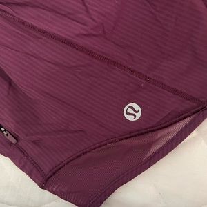 Purple Lululemon shorts size 8